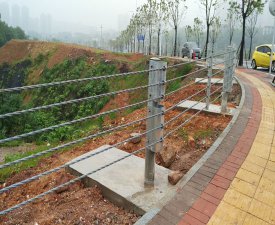 缆索护栏{湖南长沙冀衡}施工安装工艺